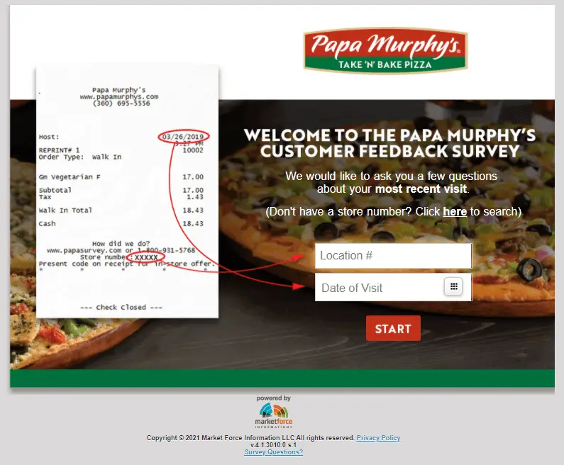papasurvey.com - Papa Murphy's Survey