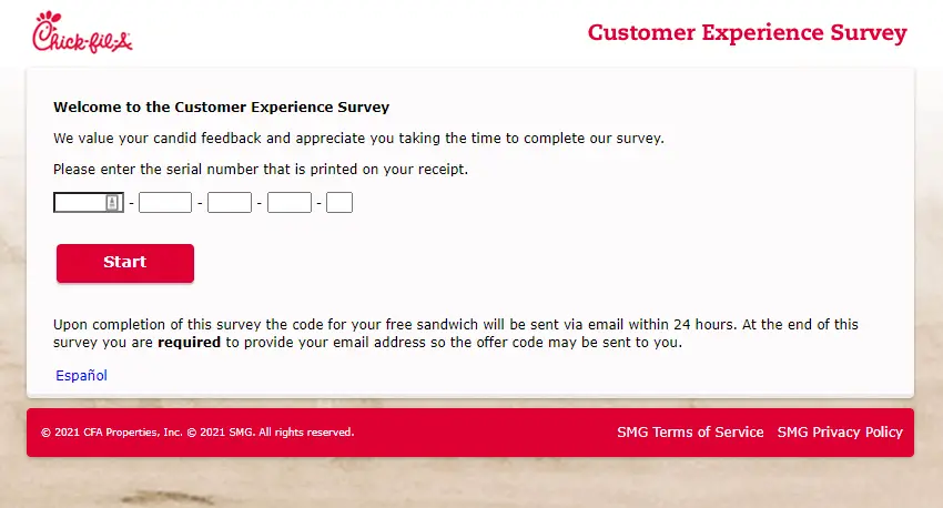 www.mycfavisit.com survey