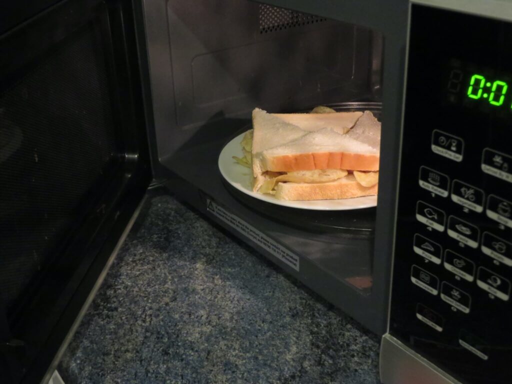 Microwave cook food