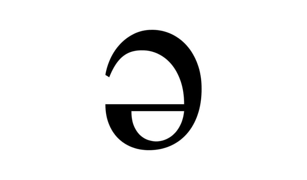 the letter e
